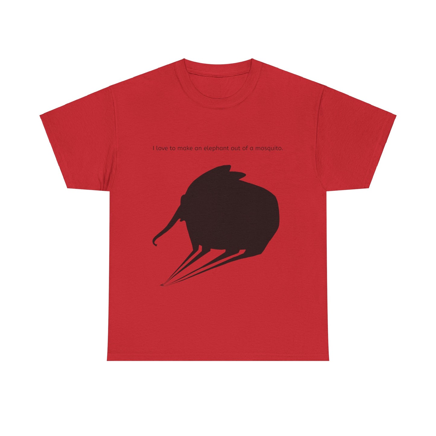 Grappige Unisex Katoenen T-Shirt - I love to make elephant mosquito - Pun Funny Dutch Shirt Language Gift Idea