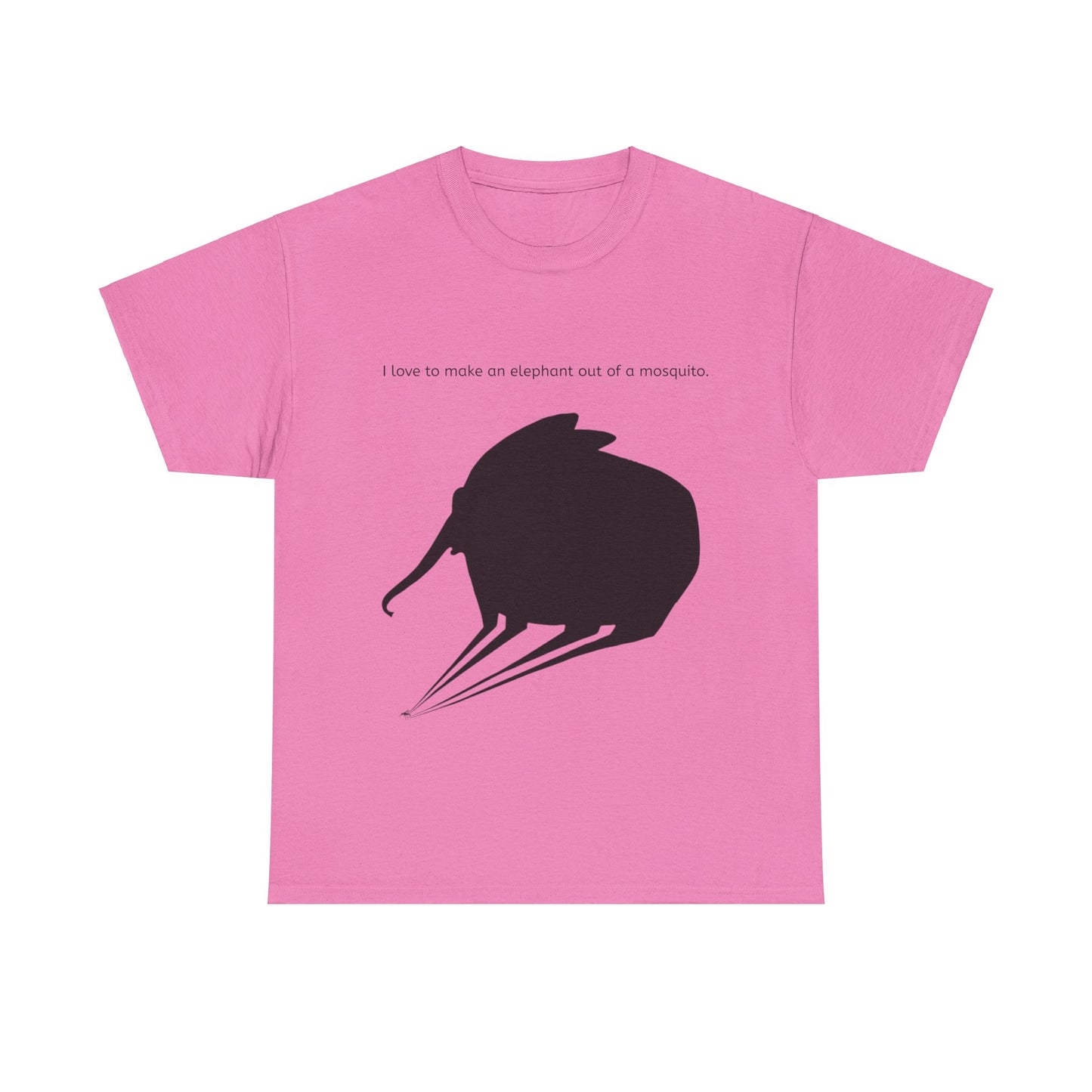 Grappige Unisex Katoenen T-Shirt - I love to make elephant mosquito - Pun Funny Dutch Shirt Language Gift Idea