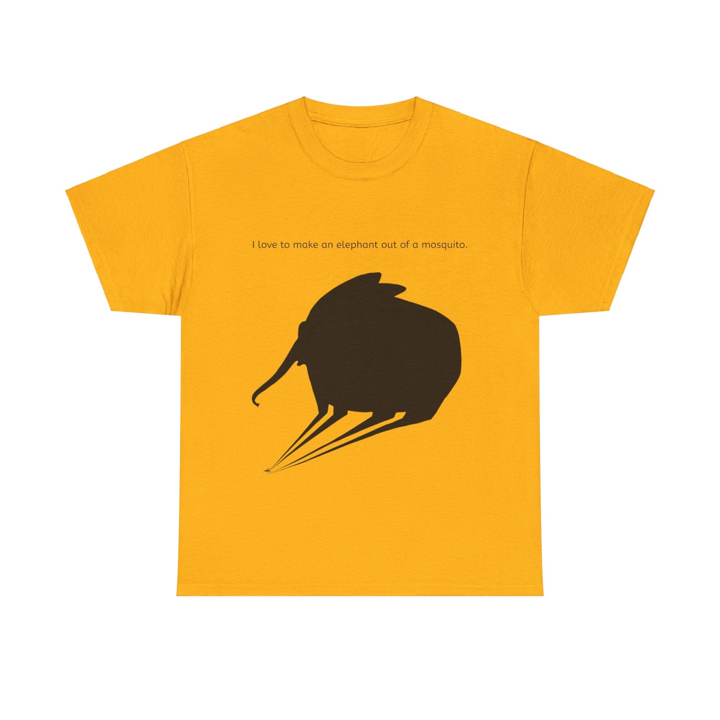 Grappige Unisex Katoenen T-Shirt - I love to make elephant mosquito - Pun Funny Dutch Shirt Language Gift Idea