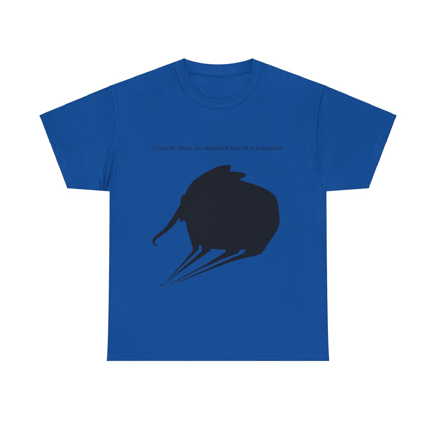 Grappige Unisex Katoenen T-Shirt - I love to make elephant mosquito - Pun Funny Dutch Shirt Language Gift Idea
