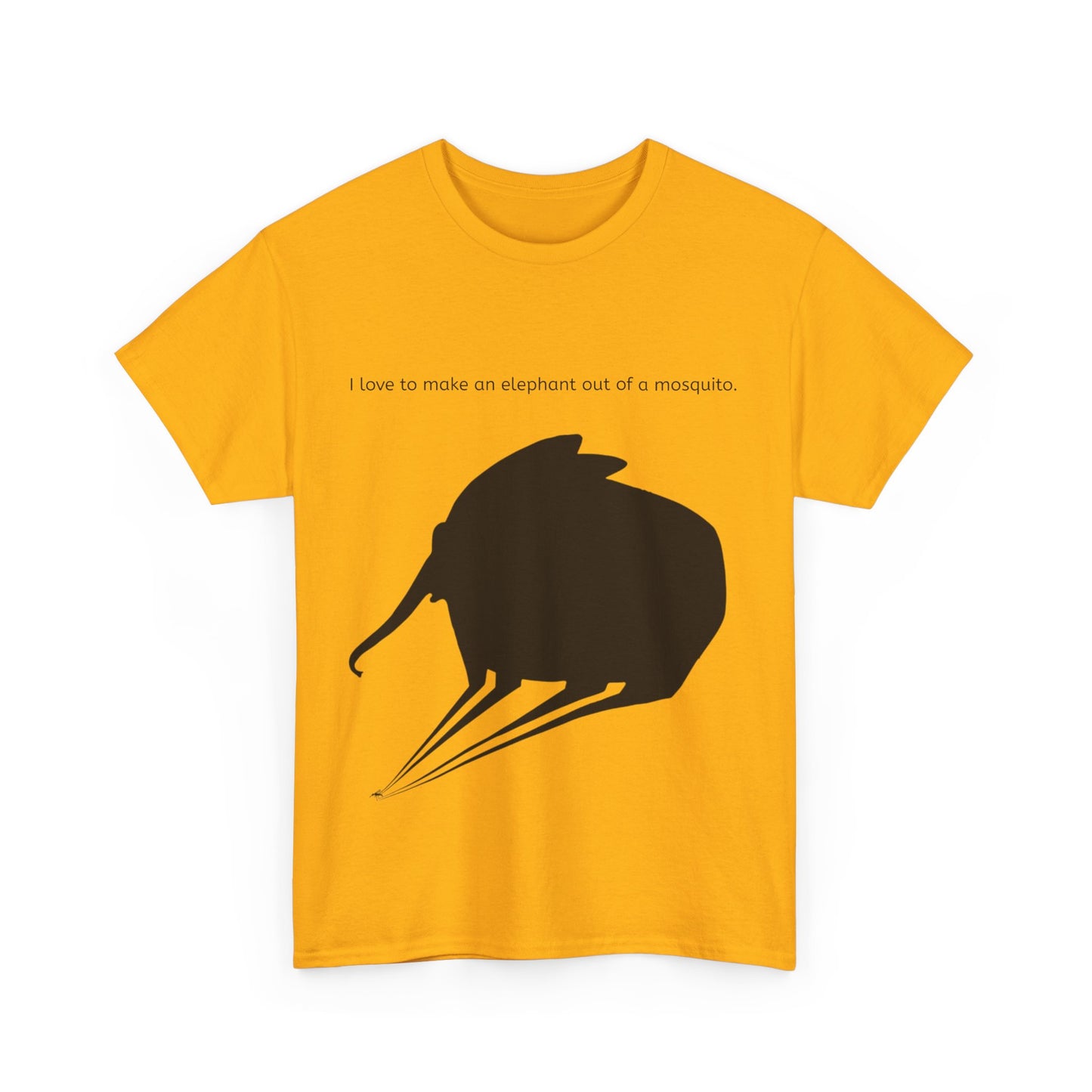 Grappige Unisex Katoenen T-Shirt - I love to make elephant mosquito - Pun Funny Dutch Shirt Language Gift Idea