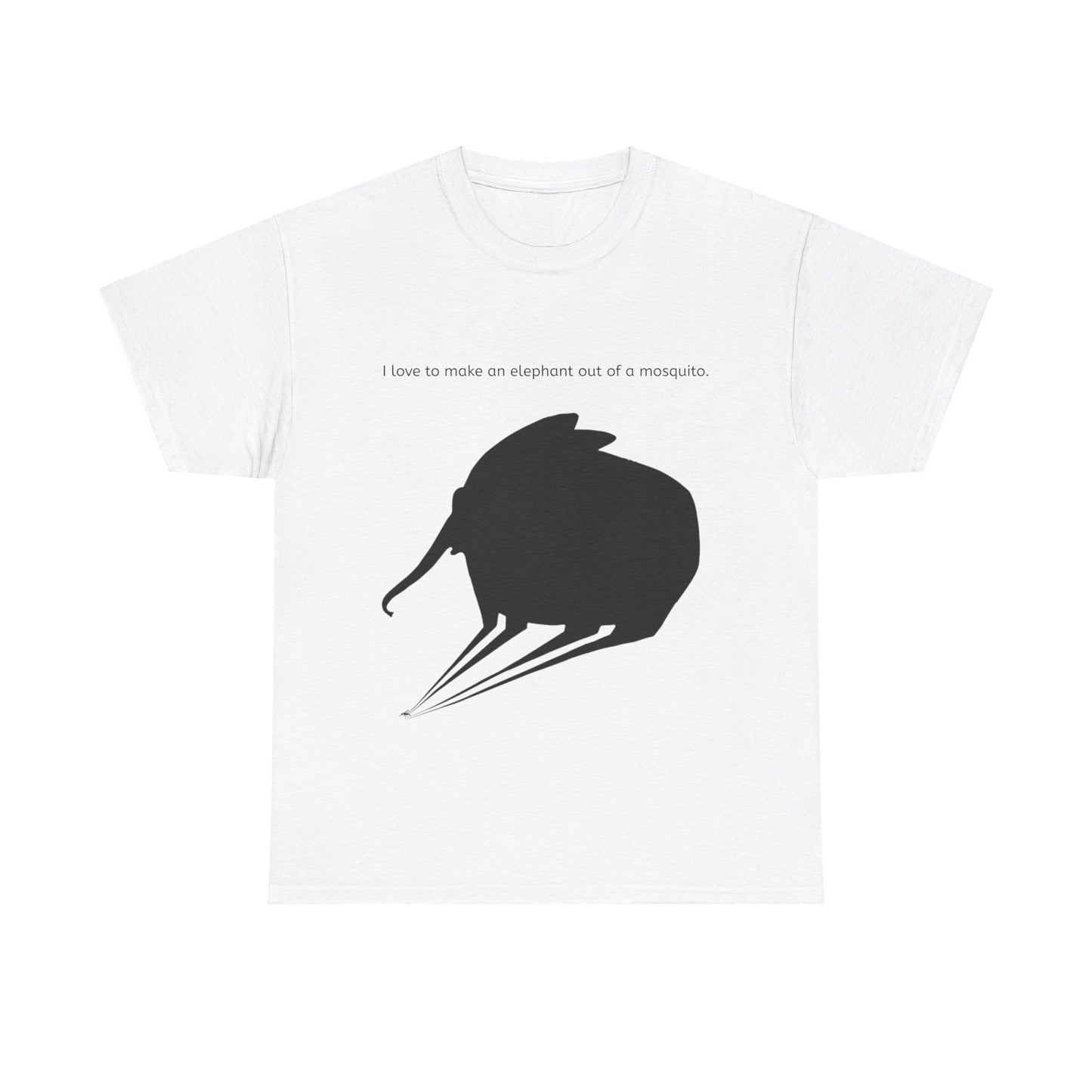 Grappige Unisex Katoenen T-Shirt - I love to make elephant mosquito - Pun Funny Dutch Shirt Language Gift Idea