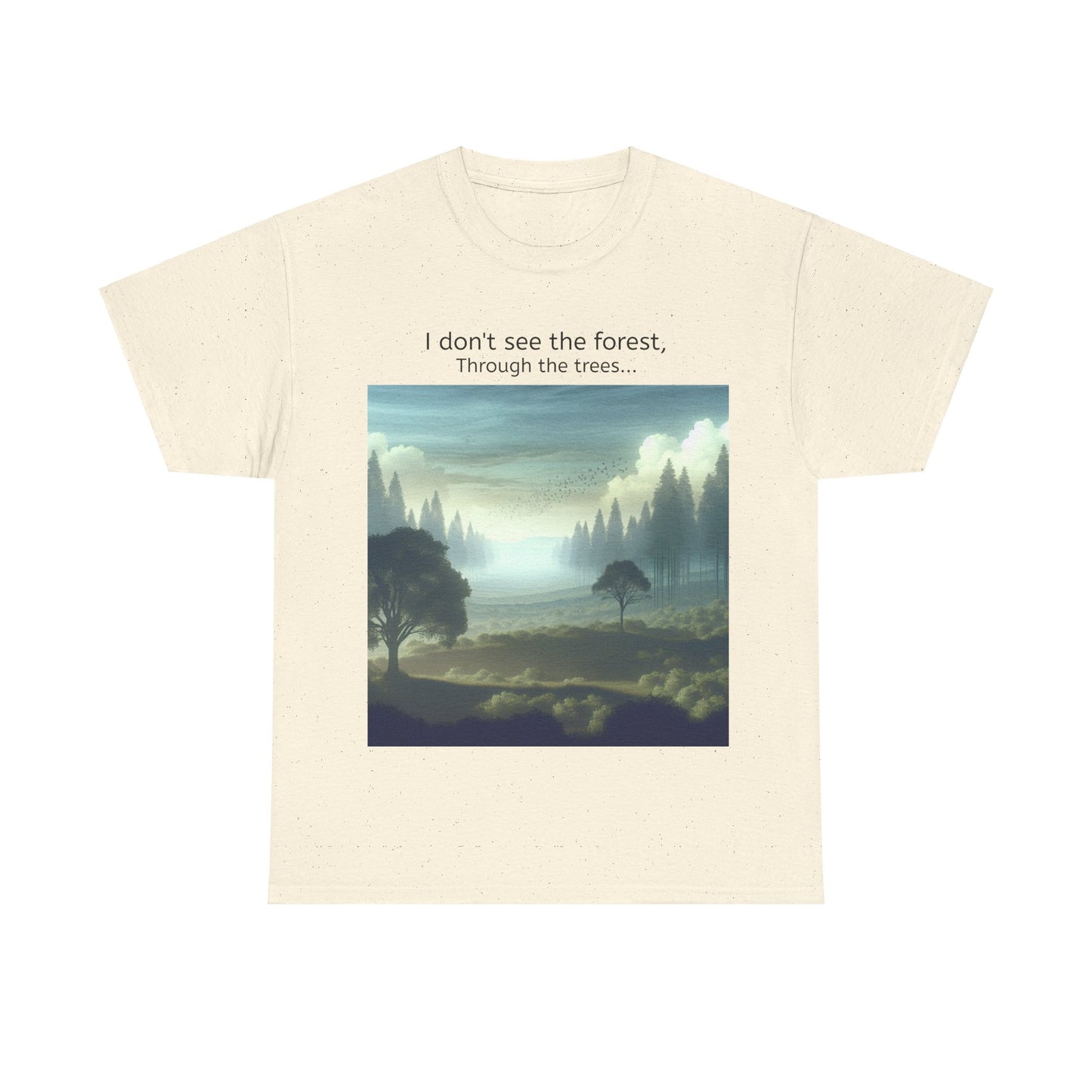 Grappige Unisex Katoenen T-Shirt - I dont see the forest through the trees - Pun Funny Dutch Shirt Language Gift Idea