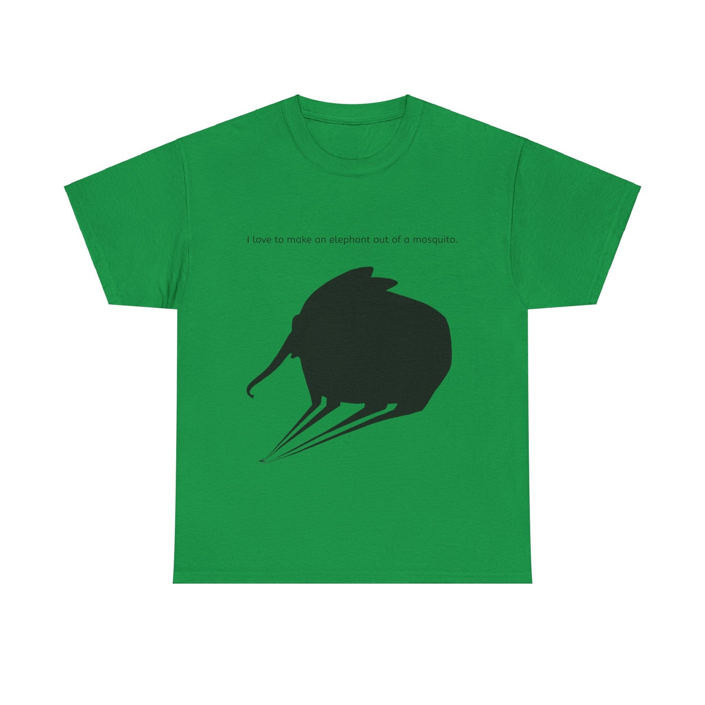 Grappige Unisex Katoenen T-Shirt - I love to make elephant mosquito - Pun Funny Dutch Shirt Language Gift Idea