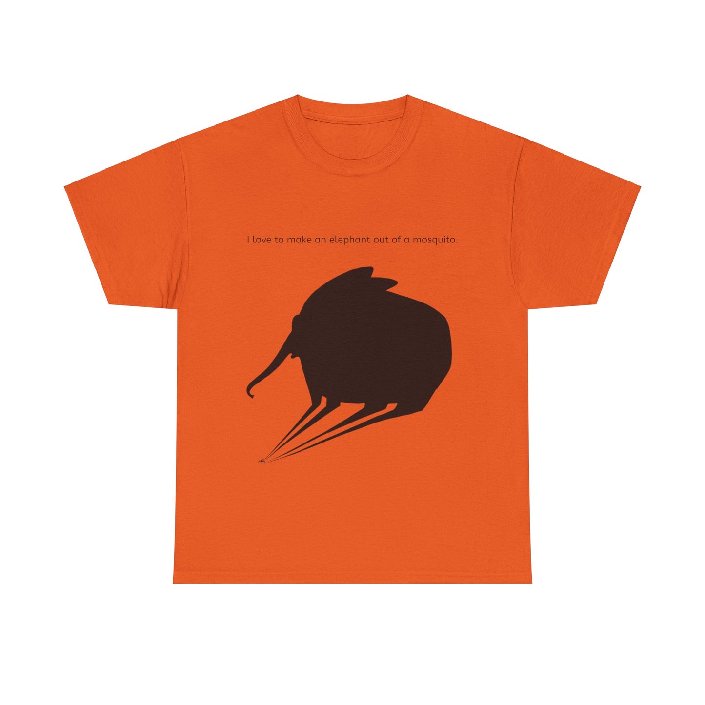 Grappige Unisex Katoenen T-Shirt - I love to make elephant mosquito - Pun Funny Dutch Shirt Language Gift Idea
