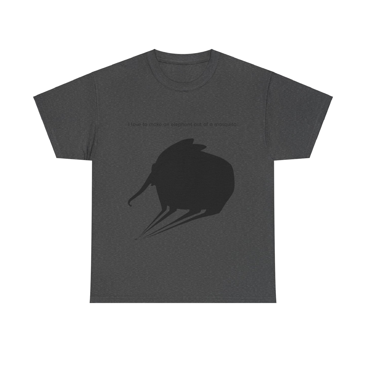 Grappige Unisex Katoenen T-Shirt - I love to make elephant mosquito - Pun Funny Dutch Shirt Language Gift Idea