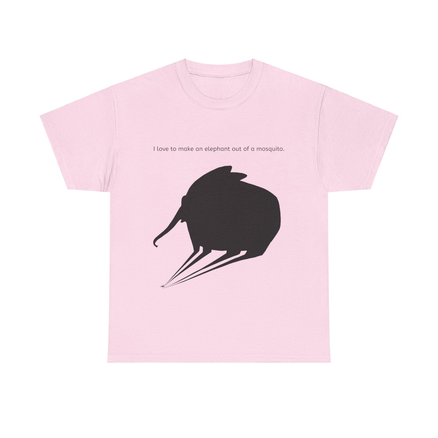 Grappige Unisex Katoenen T-Shirt - I love to make elephant mosquito - Pun Funny Dutch Shirt Language Gift Idea