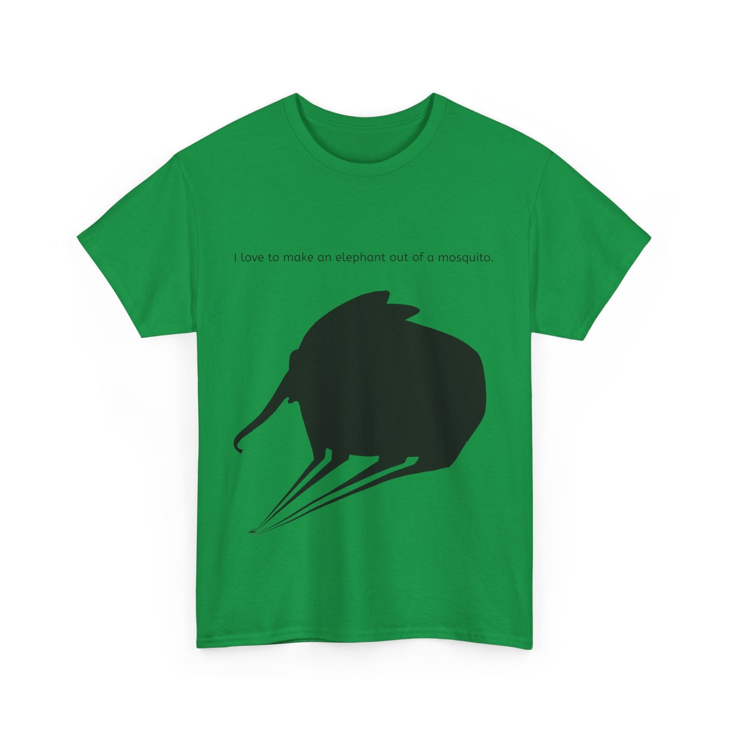 Grappige Unisex Katoenen T-Shirt - I love to make elephant mosquito - Pun Funny Dutch Shirt Language Gift Idea