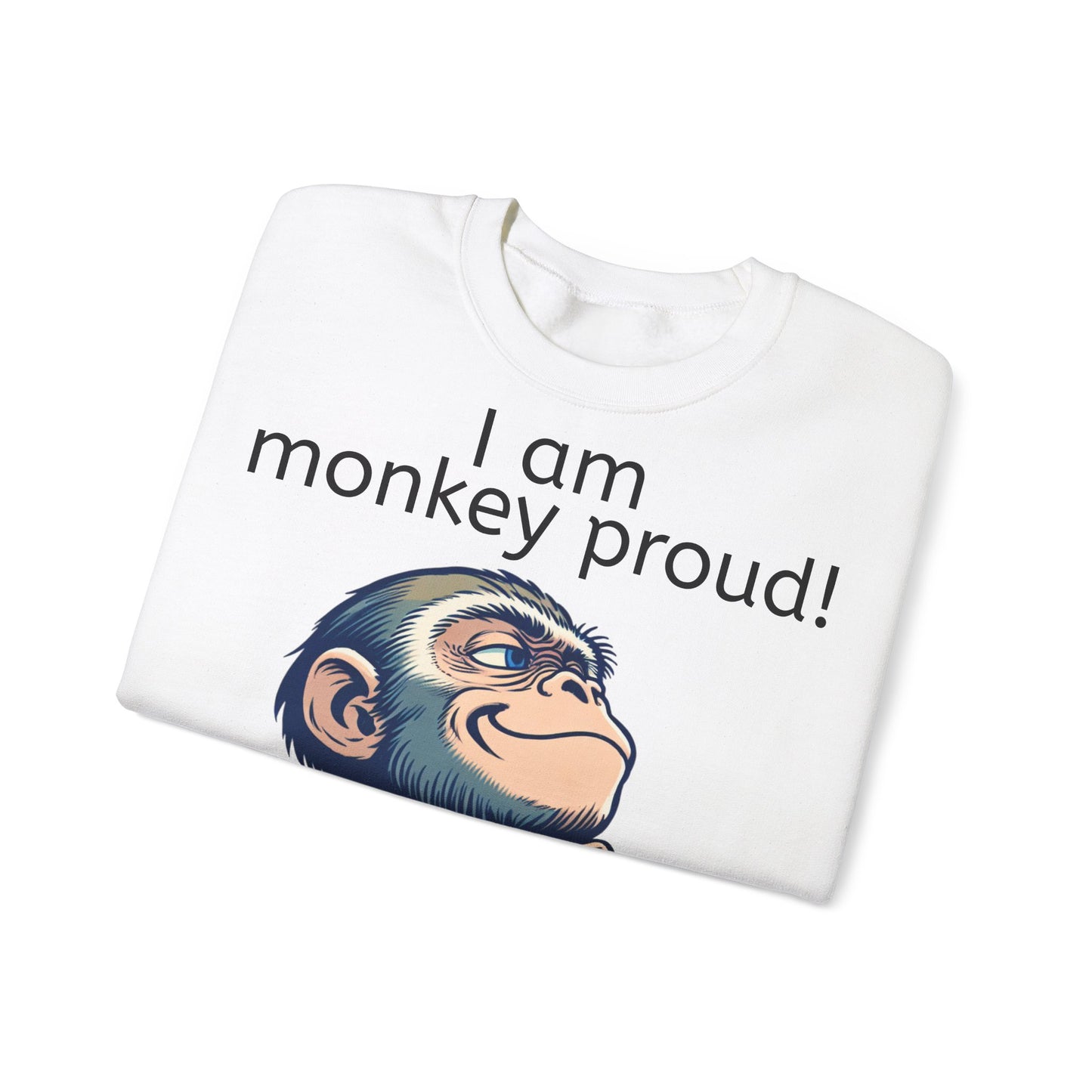 Grappige Unisex Sweatshirt - Monkey proud - Pun Funny Dutch Sweatshirt Language Gift Idea Leuk Vis Water Cadeau Idee Aap Apen Animal Leuk