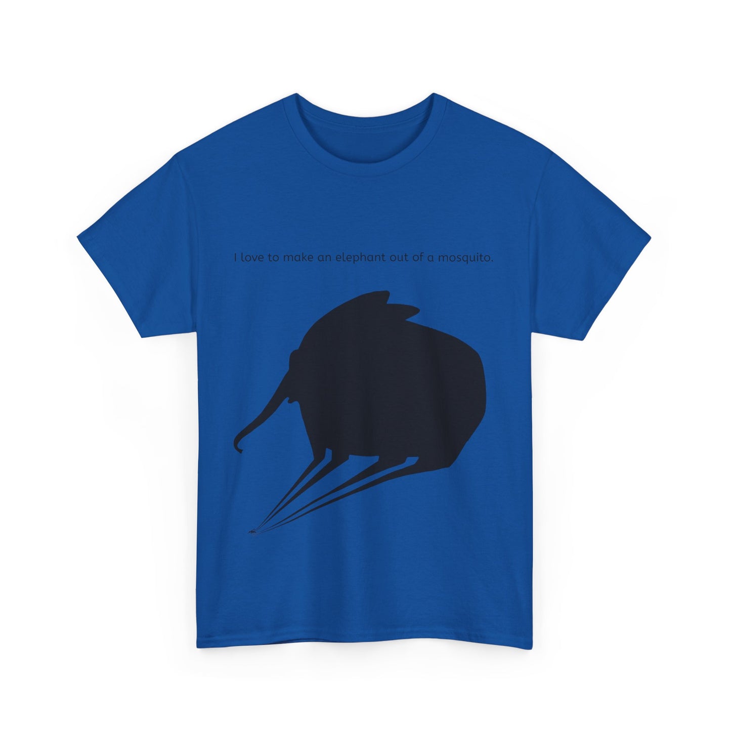 Grappige Unisex Katoenen T-Shirt - I love to make elephant mosquito - Pun Funny Dutch Shirt Language Gift Idea