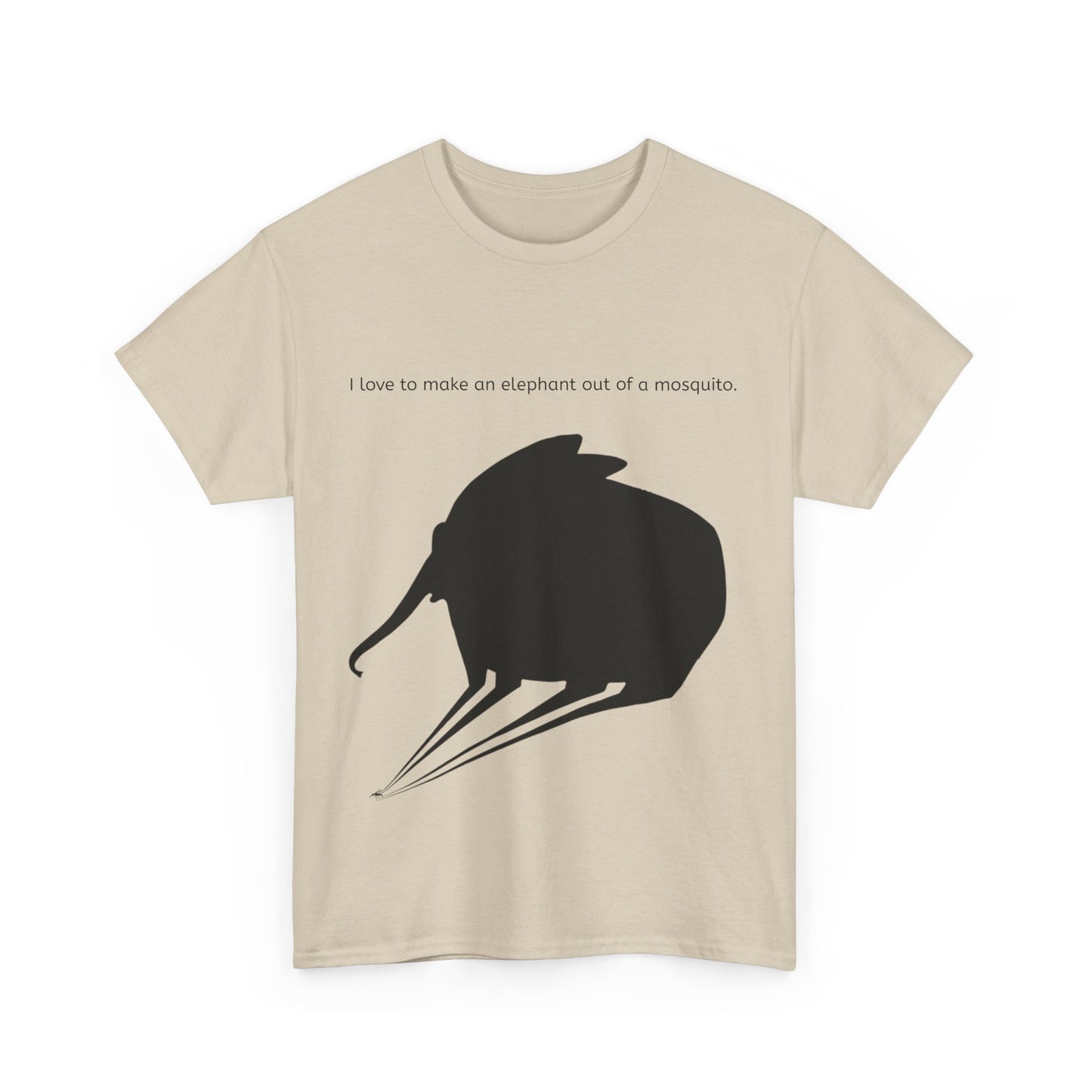 Grappige Unisex Katoenen T-Shirt - I love to make elephant mosquito - Pun Funny Dutch Shirt Language Gift Idea