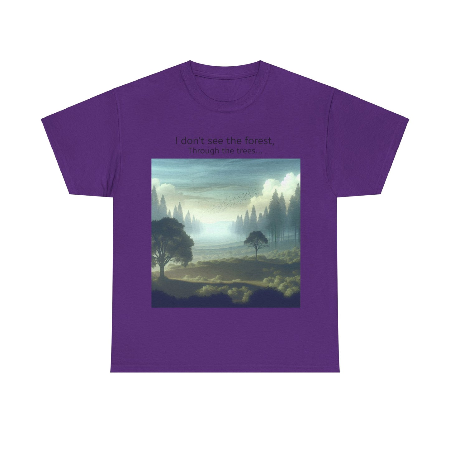 Grappige Unisex Katoenen T-Shirt - I dont see the forest through the trees - Pun Funny Dutch Shirt Language Gift Idea
