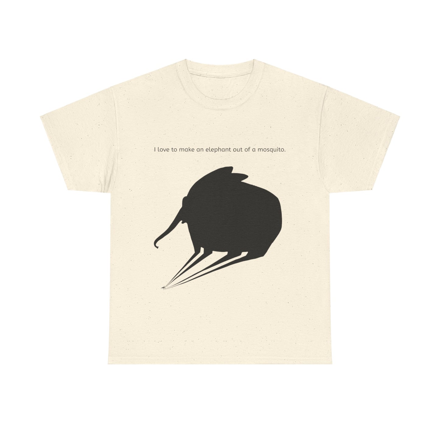 Grappige Unisex Katoenen T-Shirt - I love to make elephant mosquito - Pun Funny Dutch Shirt Language Gift Idea