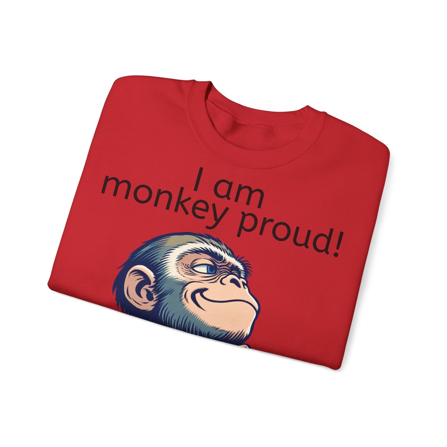 Grappige Unisex Sweatshirt - Monkey proud - Pun Funny Dutch Sweatshirt Language Gift Idea Leuk Vis Water Cadeau Idee Aap Apen Animal Leuk