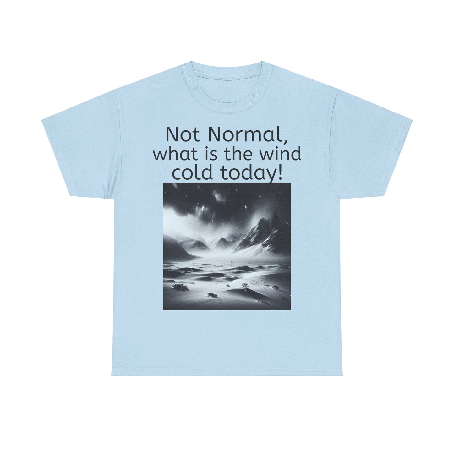 Grappige Unisex Katoenen T-Shirt - What is the wind cold today! - Pun Funny Dutch Shirt Language Gift Idea