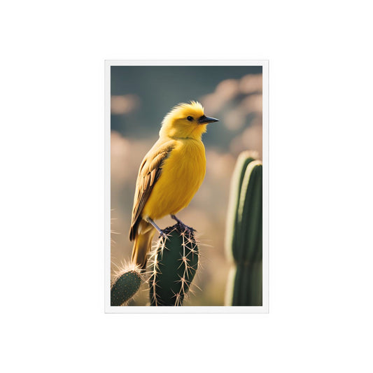 Acrylic Sign, Natural Bird Cacti Design, Home Office Decor Trend, Beautiful Country Style, Gift, Desk, Bureau Cadeu Idee Vogel Cactus