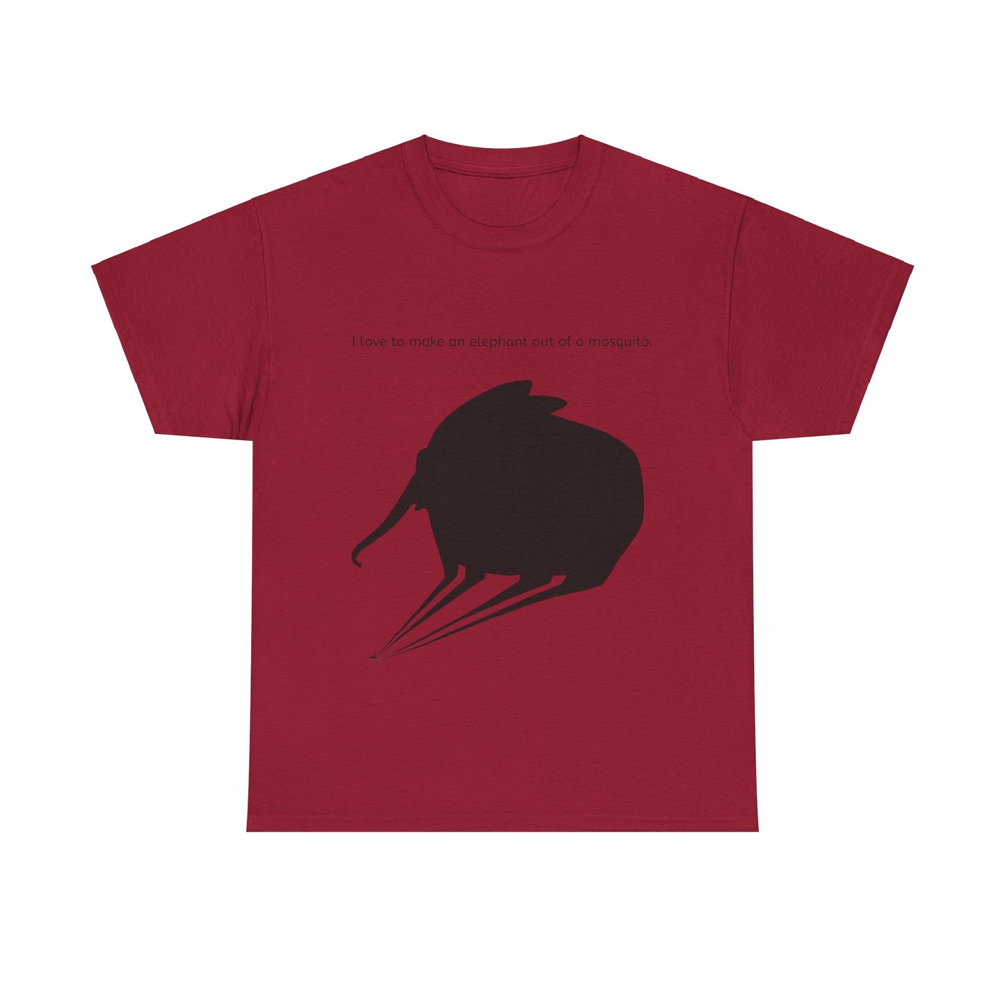 Grappige Unisex Katoenen T-Shirt - I love to make elephant mosquito - Pun Funny Dutch Shirt Language Gift Idea