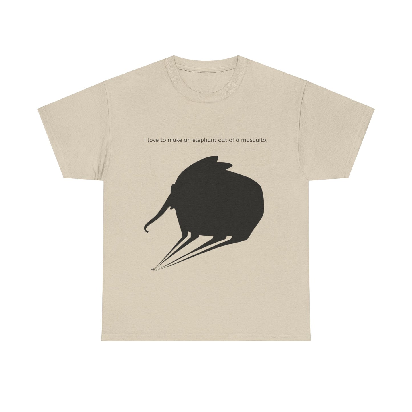 Grappige Unisex Katoenen T-Shirt - I love to make elephant mosquito - Pun Funny Dutch Shirt Language Gift Idea