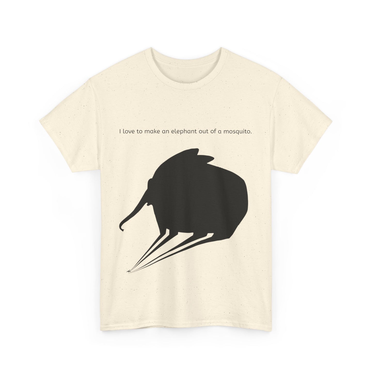 Grappige Unisex Katoenen T-Shirt - I love to make elephant mosquito - Pun Funny Dutch Shirt Language Gift Idea