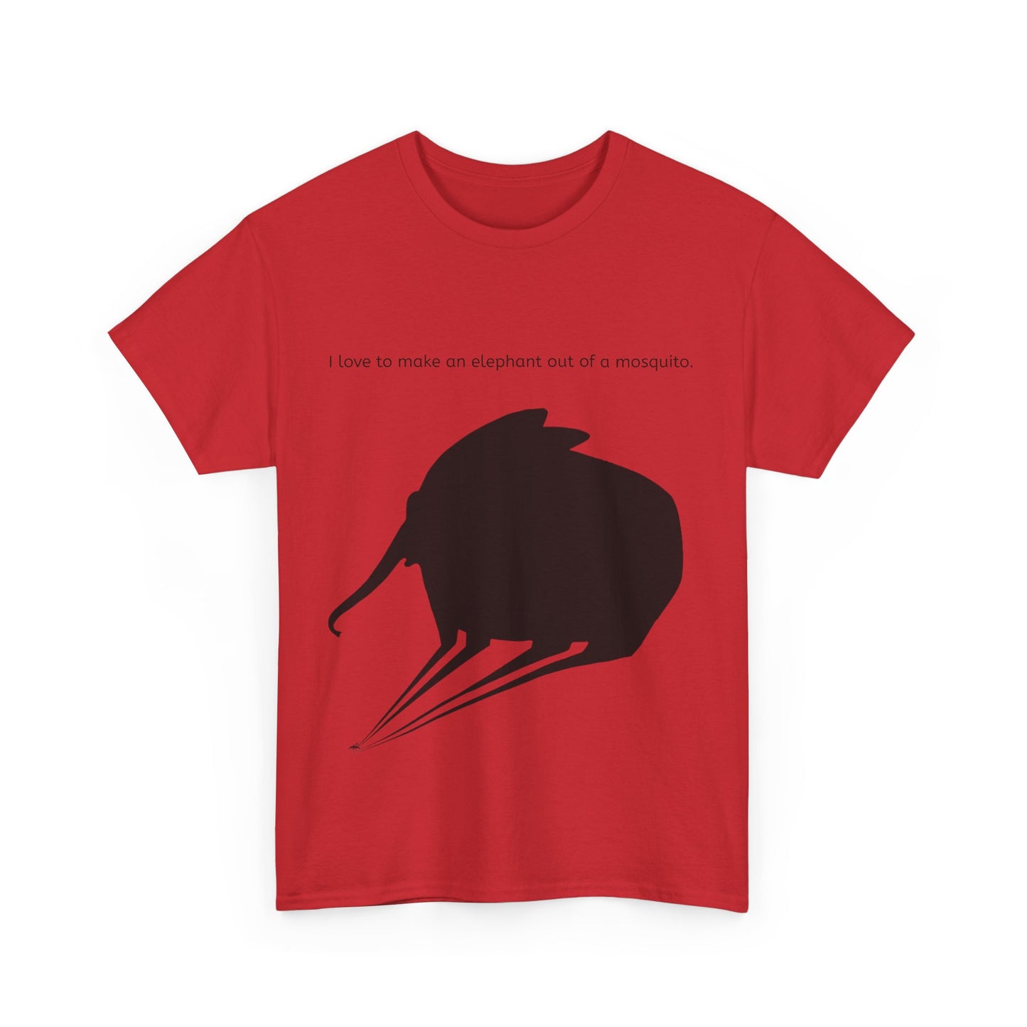 Grappige Unisex Katoenen T-Shirt - I love to make elephant mosquito - Pun Funny Dutch Shirt Language Gift Idea