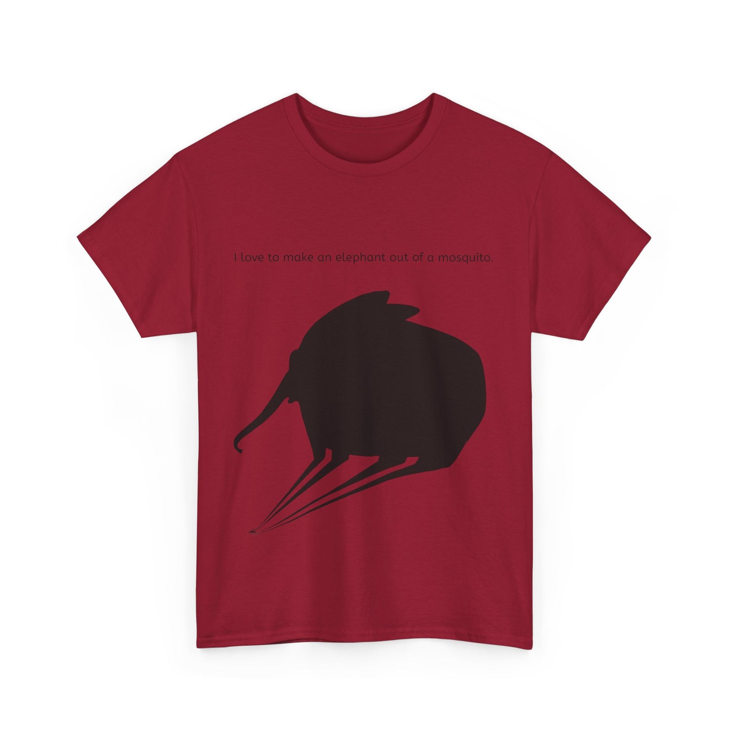 Grappige Unisex Katoenen T-Shirt - I love to make elephant mosquito - Pun Funny Dutch Shirt Language Gift Idea