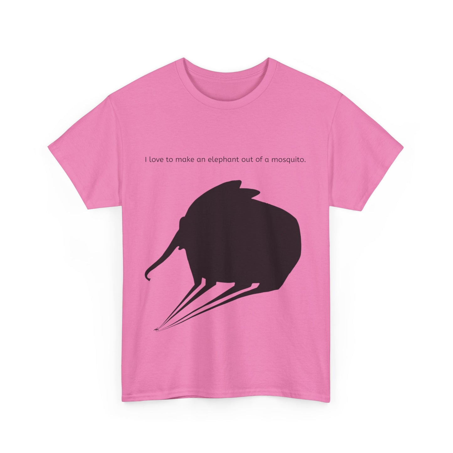 Grappige Unisex Katoenen T-Shirt - I love to make elephant mosquito - Pun Funny Dutch Shirt Language Gift Idea