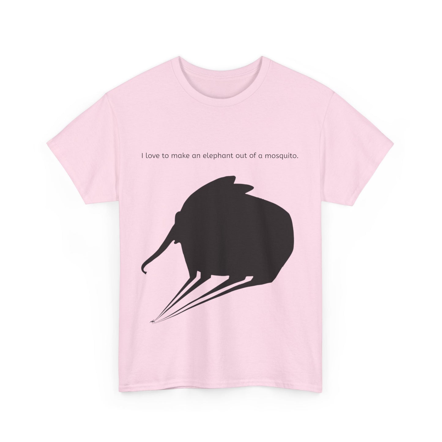 Grappige Unisex Katoenen T-Shirt - I love to make elephant mosquito - Pun Funny Dutch Shirt Language Gift Idea