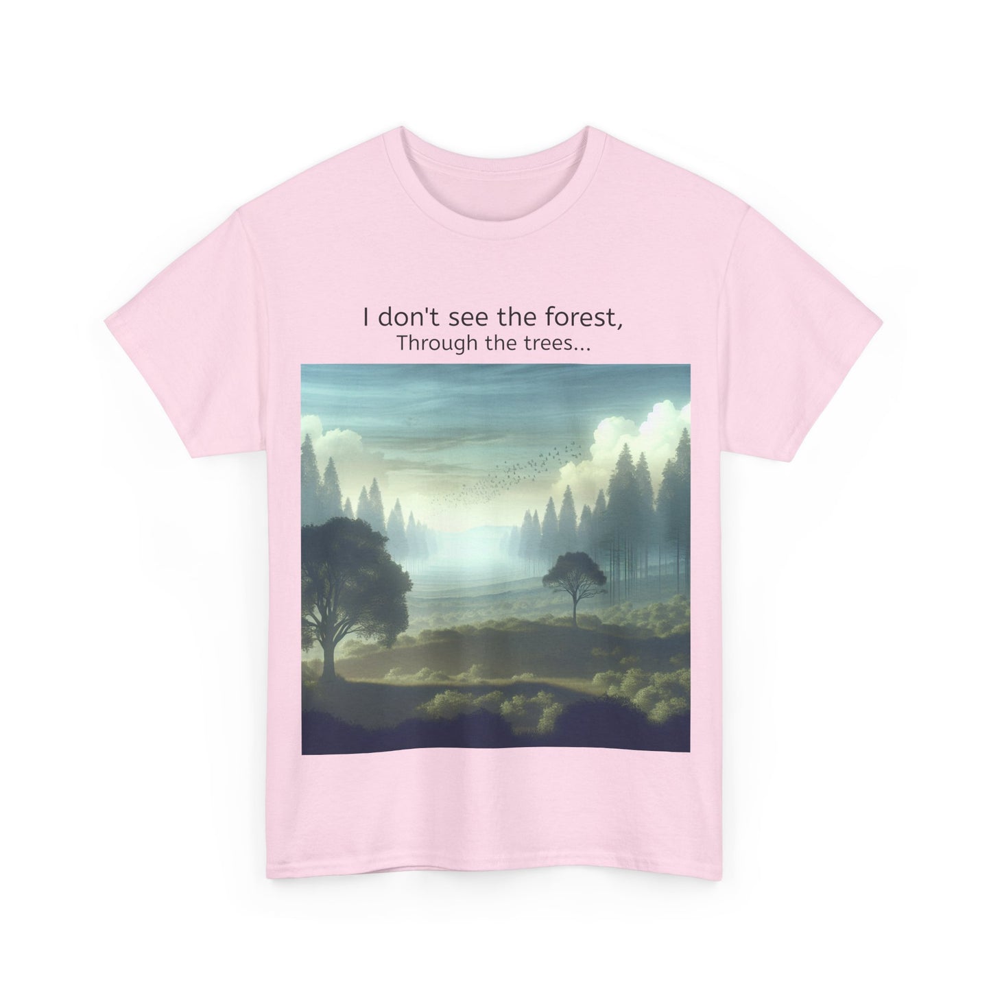 Grappige Unisex Katoenen T-Shirt - I dont see the forest through the trees - Pun Funny Dutch Shirt Language Gift Idea