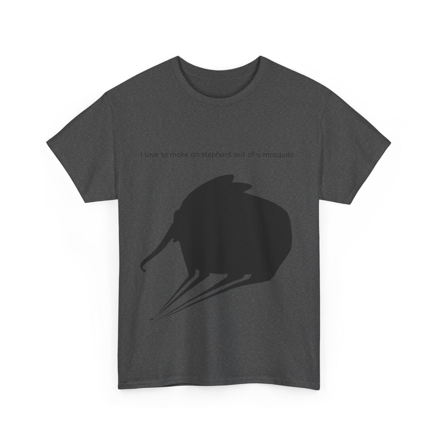 Grappige Unisex Katoenen T-Shirt - I love to make elephant mosquito - Pun Funny Dutch Shirt Language Gift Idea