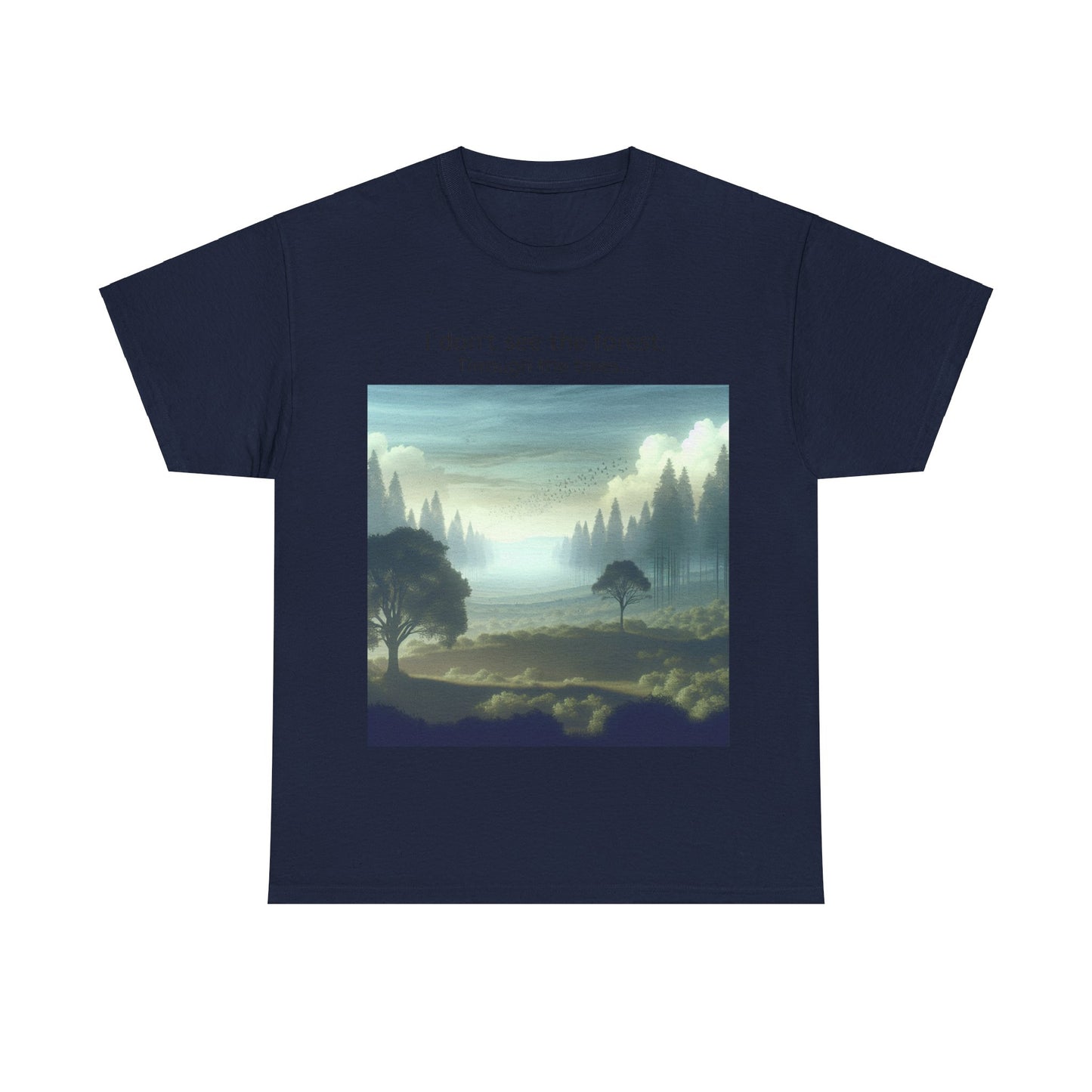 Grappige Unisex Katoenen T-Shirt - I dont see the forest through the trees - Pun Funny Dutch Shirt Language Gift Idea