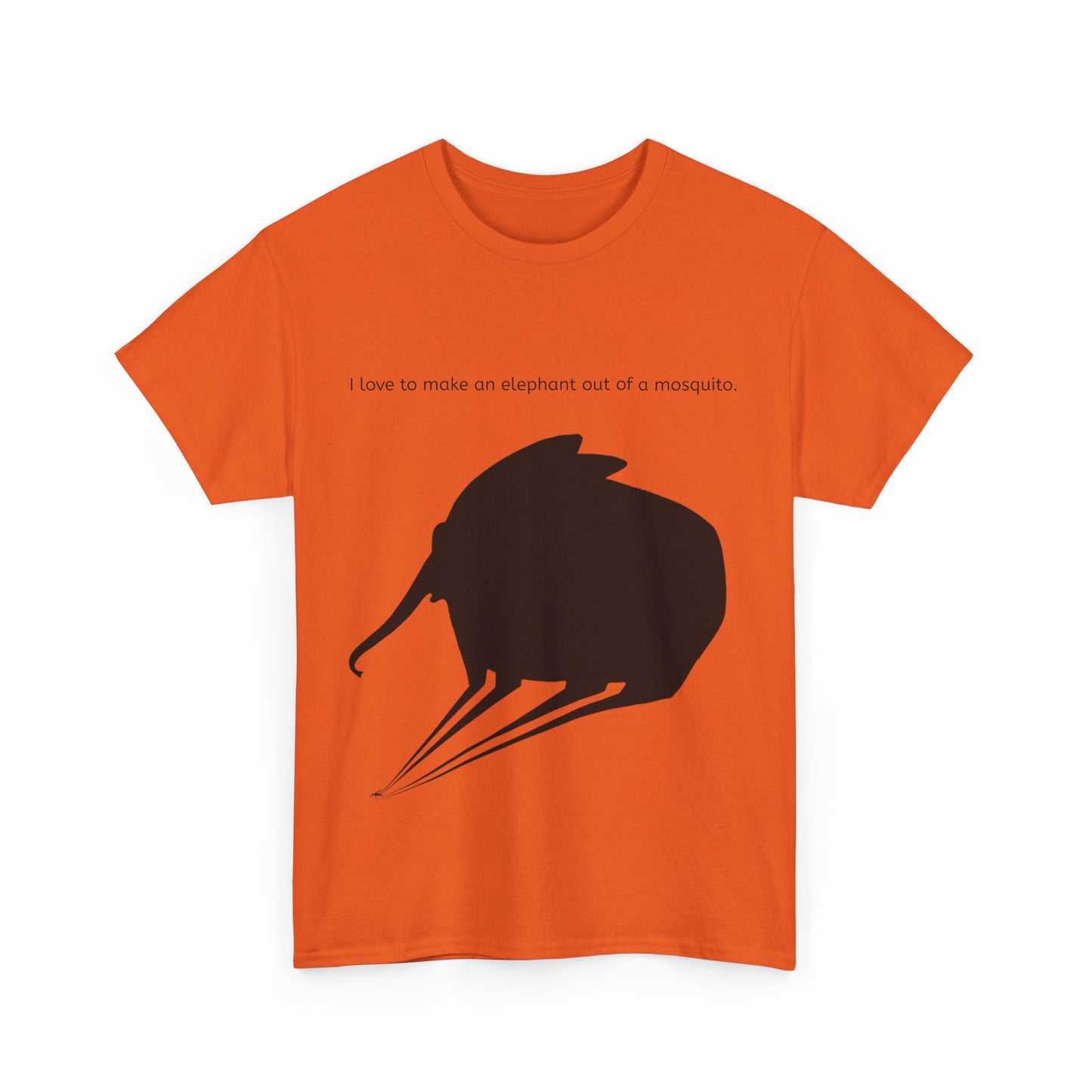 Grappige Unisex Katoenen T-Shirt - I love to make elephant mosquito - Pun Funny Dutch Shirt Language Gift Idea